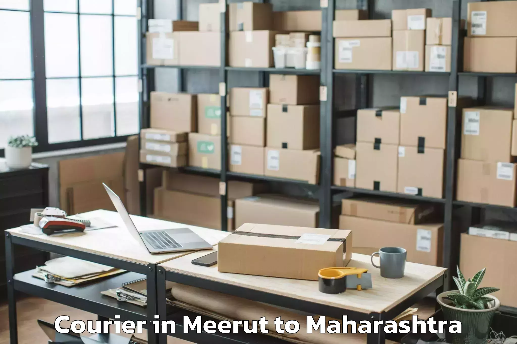 Hassle-Free Meerut to Dighi Port Courier